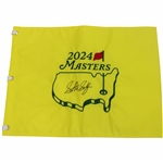 Scottie Scheffler Signed 2024 Masters Embroidered Flag JSA ALOA