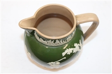 c.1900 Copeland Spode R.H. Stearns & Co. Ceramic Golf Theme Green & White Pitcher