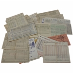 Lot of Thirty Seven (37) Scorecards from the 1950s