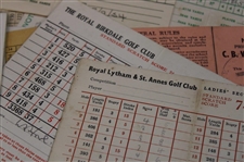 Lot of Thirty Seven (37) Scorecards from the 1950s