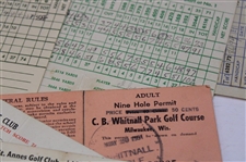 Lot of Thirty Seven (37) Scorecards from the 1950s