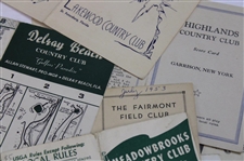 Lot of Thirty Seven (37) Scorecards from the 1950s