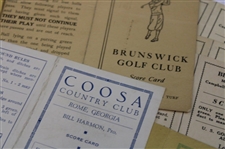 Lot of Twenty One (21) Unused Scorecards From Courses in Georgia 