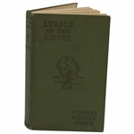 1923 'Lyrics Of The Links Poetry, Sentiment And Humour Of Golf' By Francis Bowler Keene