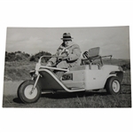 1958 World Amateur Championship Photo of Bobby Jones Siting In His Electric Wheelchair 