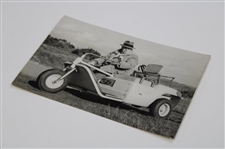 1958 World Amateur Championship Photo of Bobby Jones Siting In His Electric Wheelchair 