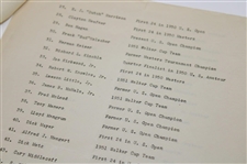 1951 Masters Tournament Auction Pool - Players' Records & Qualifiers