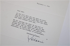 Bobby Jones' 1960 Letter from Clarence Schoo with Jones Handwritten Notations