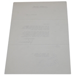 Bobby Jones' 1960 Letter from Clarence Schoo with Jones Handwritten Notations