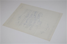 Bobby Jones' 1960 Letter from Jack Zanger (Golf Magazine) with Jones Handwritten Notations