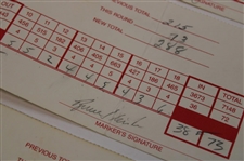 Furyk, Strange, Singh & Nine (9) Others Signed 1993 & 1994 Tuscon National Tournament Used Scorecards 