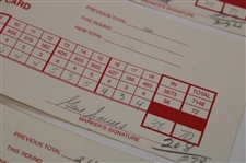 Furyk, Strange, Singh & Nine (9) Others Signed 1993 & 1994 Tuscon National Tournament Used Scorecards 