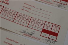 Furyk, Strange, Singh & Nine (9) Others Signed 1993 & 1994 Tuscon National Tournament Used Scorecards 
