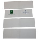 Faldo, Daly, Sutton & Five (5) Others Signed 1995 & 1999 Tuscon National Tournament Used Scorecards
