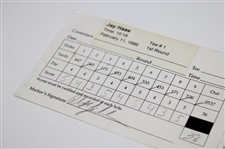 Phil Mickelson & Jay Haas Signed 1999 Buick Invitational Tournament Used Scorecard