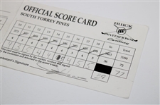 Phil Mickelson & Jay Haas Signed 1999 Buick Invitational Tournament Used Scorecard