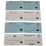Daly, Duval, Cink & Five (5) Others Signed Undated & 1999 Buick Invitational Tournament Used Scorecards