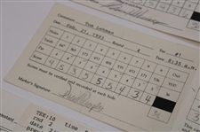 Lehman, Azinger, Kite & Five (5) Others Signed 1993 & 1998 Buick Invitational Tournament Used Scorecards