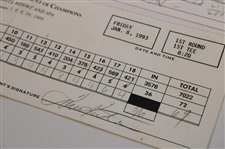 Crenshaw, Mize, Kite & Three (3) Others Signed 1993 & 1994 ToC/Mercedes Tournament Used Scorecards