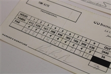 Crenshaw, Mize, Kite & Three (3) Others Signed 1993 & 1994 ToC/Mercedes Tournament Used Scorecards