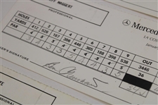 Crenshaw, Mize, Kite & Three (3) Others Signed 1993 & 1994 ToC/Mercedes Tournament Used Scorecards