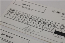 Crenshaw, Mize, Kite & Three (3) Others Signed 1993 & 1994 ToC/Mercedes Tournament Used Scorecards