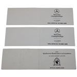 Crenshaw, Mize, Kite & Three (3) Others Signed 1993 & 1994 ToC/Mercedes Tournament Used Scorecards