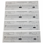 Floyd, Love, Stockton & Five (5) Others Signed 1993 & 1994 ToC/Mercedes Tournament Used Scorecards