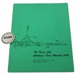 1955 Ryder Cup Challenge Team Matches at Midland Country Club Program & Season Badge 