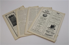 Four (4) 1926 August & September Golf Illustrated Weekly Journals/Magazines