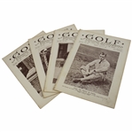 Four (4) 1930 July & August Golf Illustrated Weekly Journals/Magazines