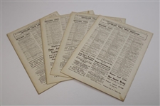 Four (4) 1930 July & August Golf Illustrated Weekly Journals/Magazines