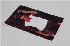 December 1997 Tiger Woods Photo Tipping His Cap To The Crowd
