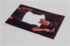 December 1997 Tiger Woods Photo Tipping His Cap To The Crowd