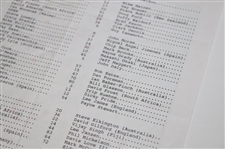 1995 Masters Tournament Thursday Pairing Sheet - Tiger's Masters Debut