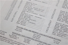 1995 Masters Tournament Thursday Pairing Sheet - Tiger's Masters Debut