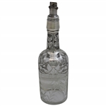 1913 Open Tournament Second Gross Sterling Silver Overlay Glass Decanter