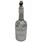1913 Open Tournament Second Gross Sterling Silver Overlay Glass Decanter