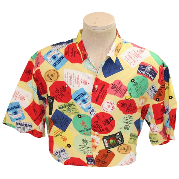 Masters Tournament Badges Mens Button Down Shirt