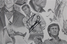 Fuzzy Zoeller & Tommy Aaron Signed The Masters Matted Display JSA ALOA