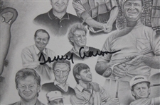 Fuzzy Zoeller & Tommy Aaron Signed The Masters Matted Display JSA ALOA