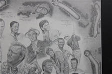 Fuzzy Zoeller & Tommy Aaron Signed The Masters Matted Display JSA ALOA