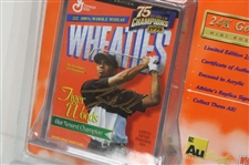 Tiger Woods Wheaties 75 Years of Champions Box & Card In Original Packaging