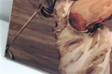 Marquetry Portrait of Marle Bauer Hagge Ceramic Tile by Tony Jacklin - WGHoF Collection