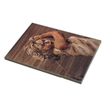 Marquetry Portrait of Marle Bauer Hagge Ceramic Tile by Tony Jacklin - WGHoF Collection