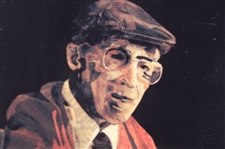 Marquetry Portrait of Harvey Penick Ceramic Tile by Tony Jacklin - WGHoF Collection