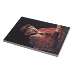 Marquetry Portrait of Harvey Penick Ceramic Tile by Tony Jacklin - WGHoF Collection