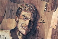 Marquetry Portrait of Ben Crenshaw Framed Print by Tony Jacklin - WGHoF Collection