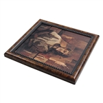 Marquetry Portrait of Ben Crenshaw Framed Print by Tony Jacklin - WGHoF Collection