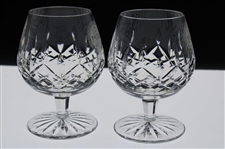 Brad Bryant’s Set of Two (2) PGA of America Waterford Ale Glasses